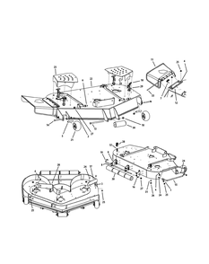 Part Location Diagram of 680-00069-0637 MTD 48" Deck Assembly
